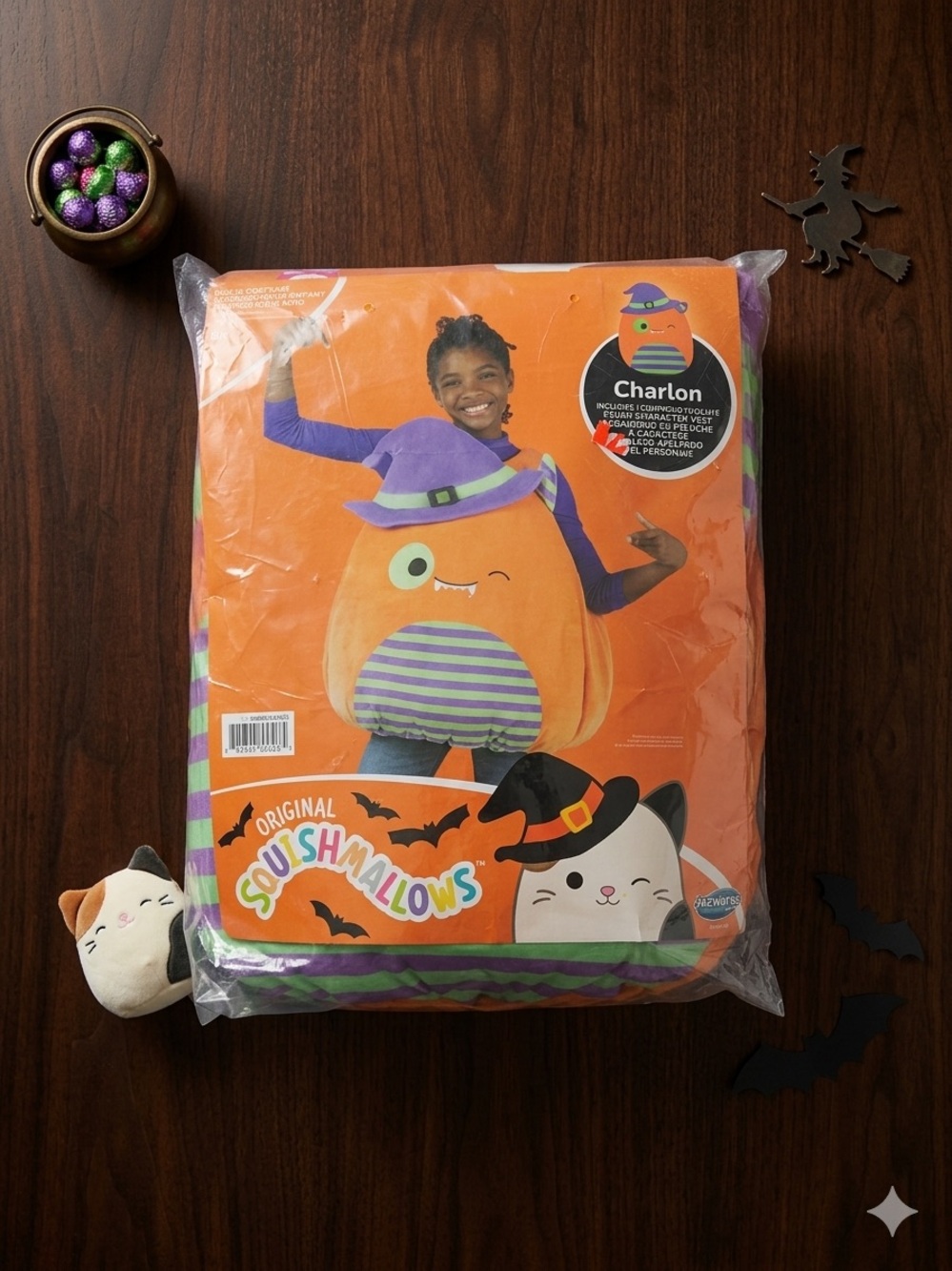 Squishmallows Charlon Monster Child Costume One Size Plush Tunic